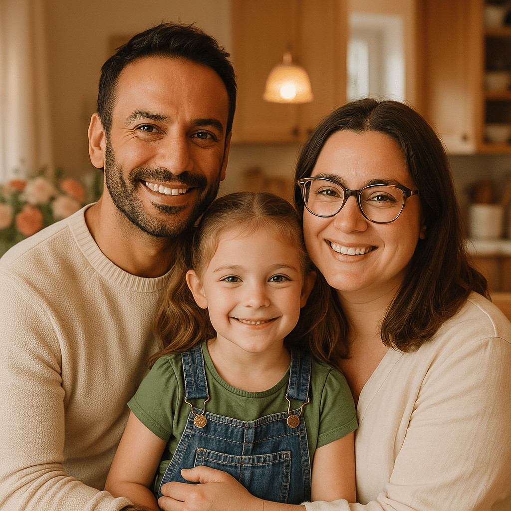 Adam and Sophie and Maya