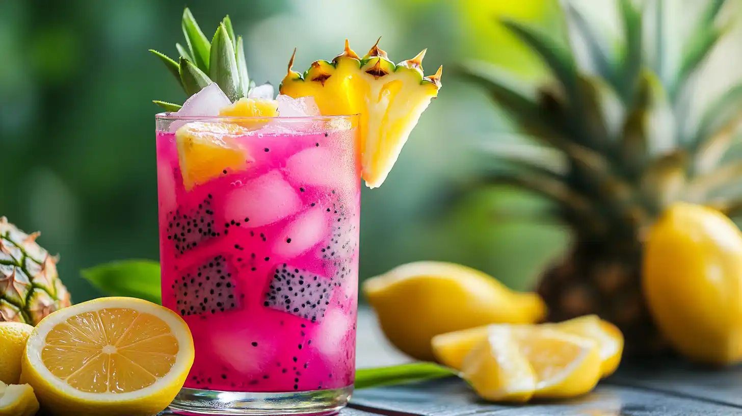 Pineapple Dragonfruit Lemonade Recipe